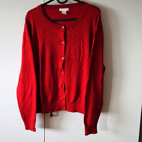 ❤️ H&M Red Cardigan - Size XXL ❤️ - Picture 4 of 4